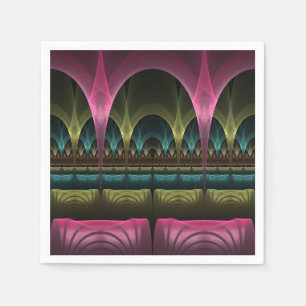 Spezielles Fantasy Patterns Abstraktes farbiges Fr Serviette