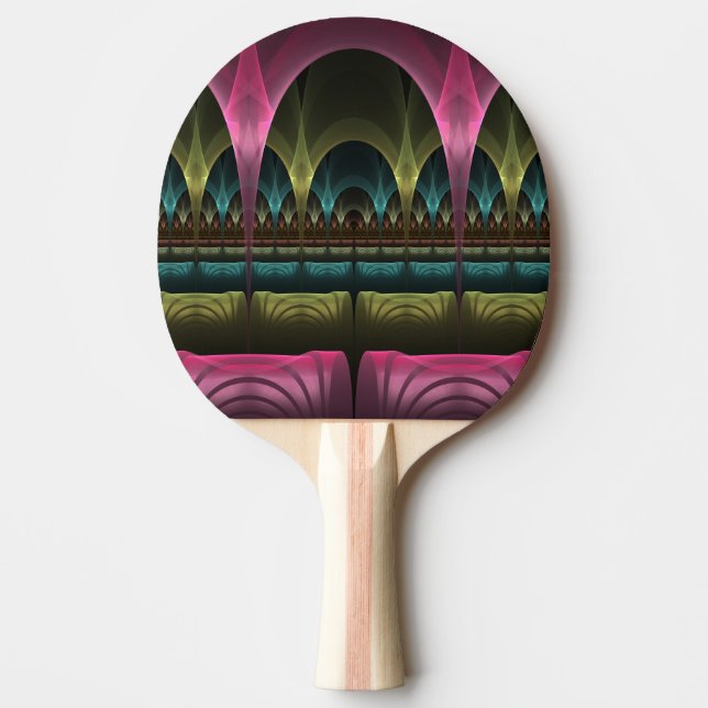 Spezielles Fantasy Patterns Abstraktes farbiges Fr Tischtennis Schläger (Vorderseite)