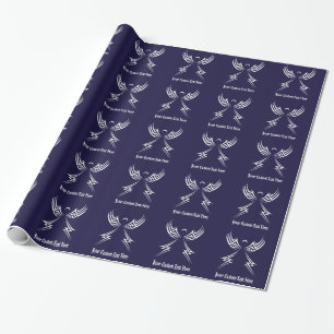 Spezielles Farbverpackungspapier für Tribal Angel Geschenkpapier