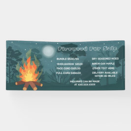 Spezielles Firewood für den Verkauf personalisiere Banner