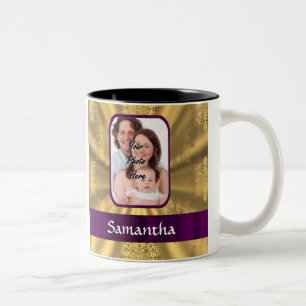 Spezielles Foto für Schneeflocken Zweifarbige Tasse