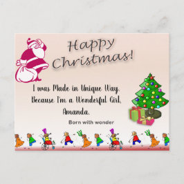 Spezielles Kinderangebot GEBOREN mit Weihnachten Postkarte