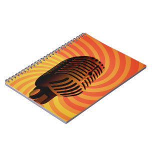 Spezielles Notebook für Retro-Mikrofon Notizblock