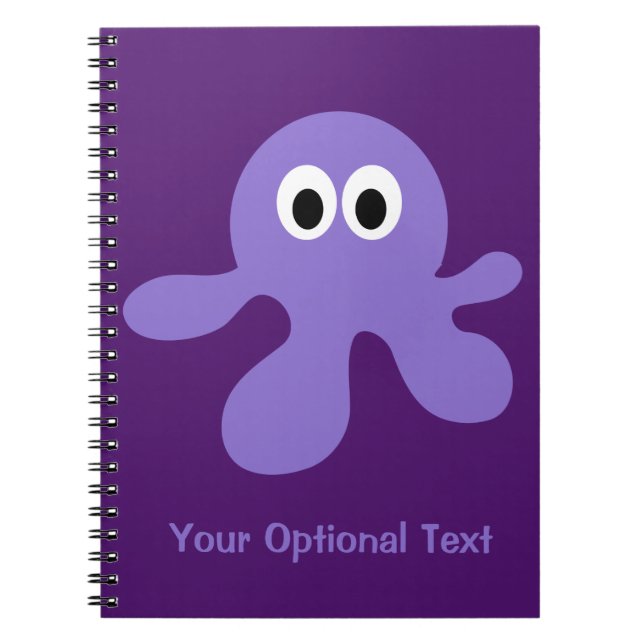 Spezielles Notebook mit Funny Octopus Notizblock (Vorderseite)