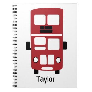 Spezielles Notebook mit Red Double-Decoder-Bus Notizblock