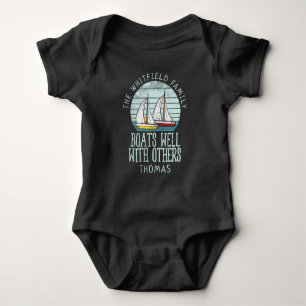 Spezielles Segeln für Nautic Matching Family Baby Strampler