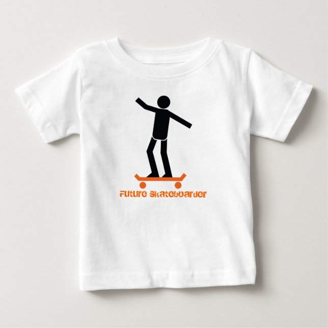 Spezielles Skateboarden für künftige Skateboarder Baby T-shirt (Vorderseite)