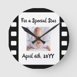 Spezielles Star Occasion Round Clock Geschenk Runde Wanduhr