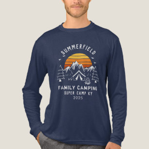 Spezifische Anpassung von Camping für Familien Tri-Blend Shirt
