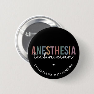 Spezifischer Anästhetiker Retro Anästhetiker Tech Button