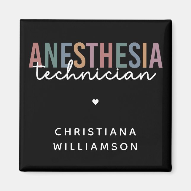 Spezifischer Anästhetiker Retro Anästhetiker Tech Magnet (Vorne)