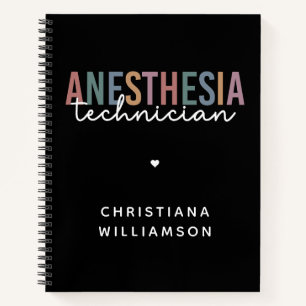 Spezifischer Anästhetiker Retro Anästhetiker Tech Notizbuch