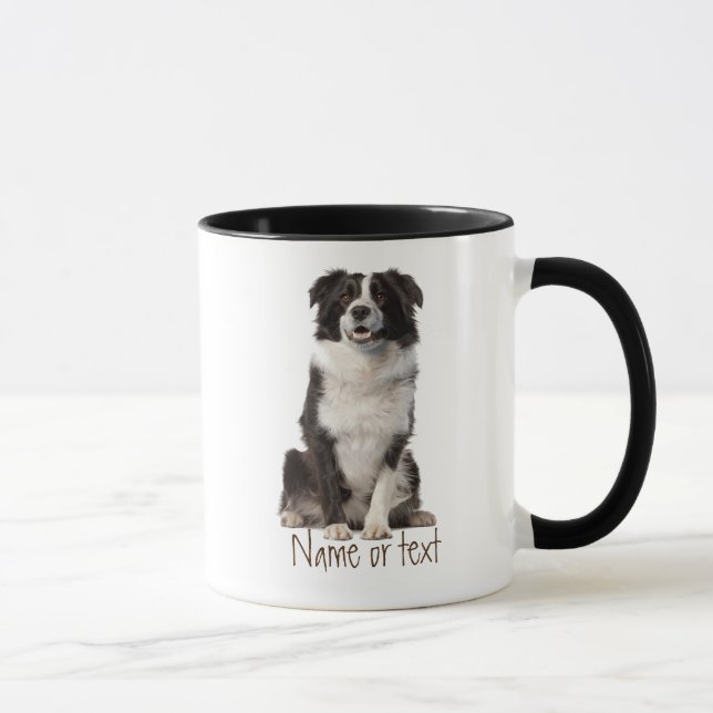 Spezifischer Hund an der Wasserfarbengrenze Tasse (Rechts)