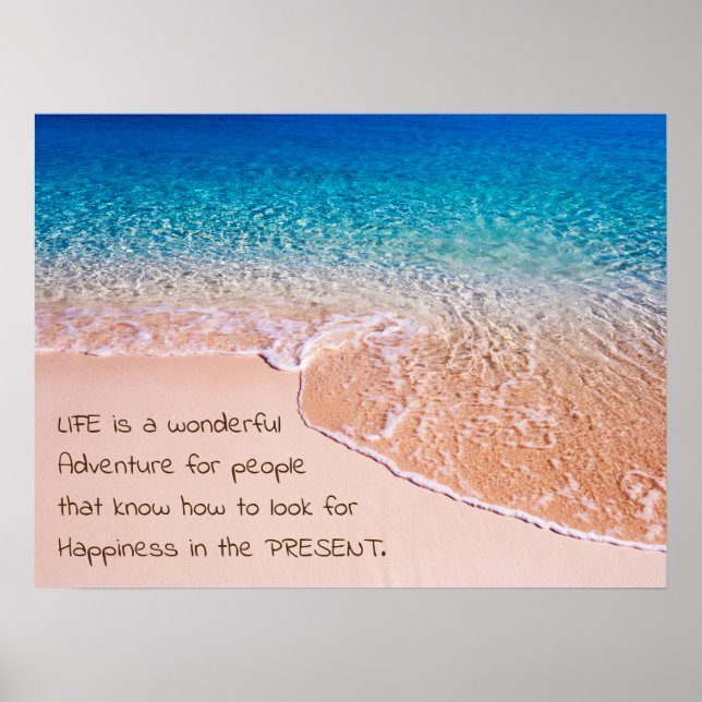 Spezifischer Lebenslauf | Friedlicher Strand Poster (Vorne)