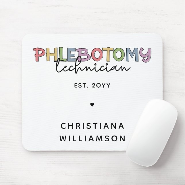 Spezifischer Phlebotomie-Techniker PBT Phlebotomie Mousepad (Mit Mouse)
