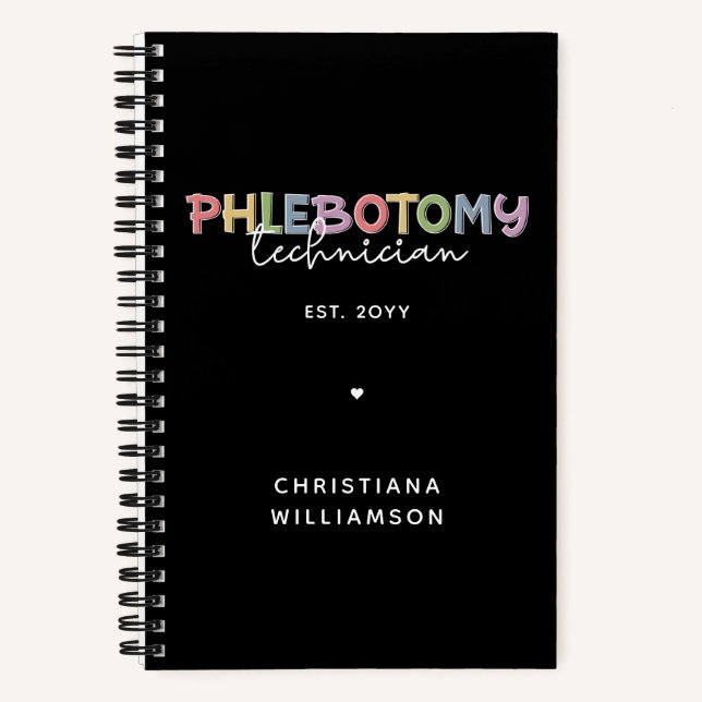 Spezifischer Phlebotomie-Techniker PBT Phlebotomie Notizbuch (Vorderseite)