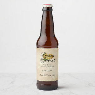 Spezifisches Zitronenöllabel Bierflaschenetikett