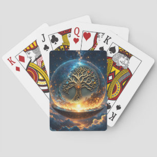 Sphäre des Lebens – Der goldene Weltenbaum.  Spielkarten