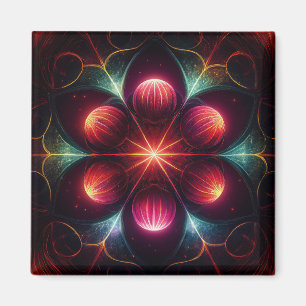 Sphärische Sporen in einer wilden Fantasie-Szene Magnet