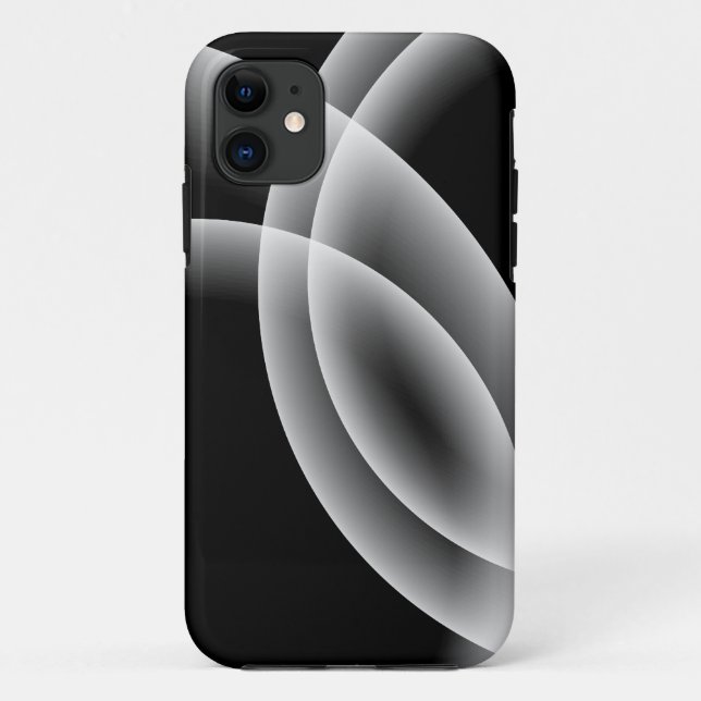 Sphères de chevauchement - coque iphone noir (Dos)