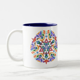 ~Spherical~ Schneeflocke-Tasse Zweifarbige Tasse