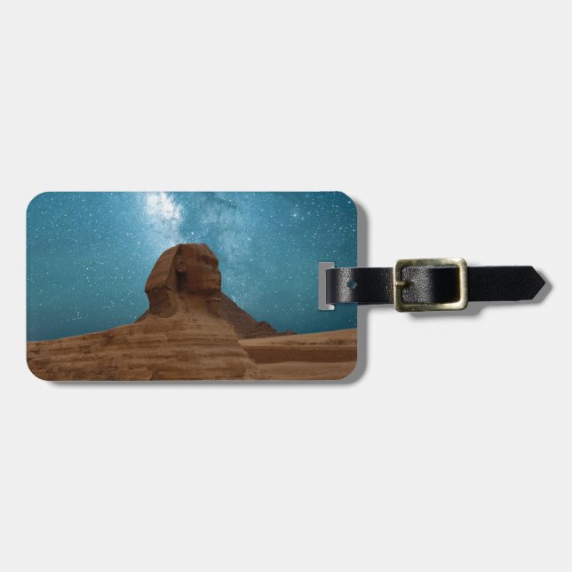 Sphinx: Ägypten Gepäckanhänger (Vorderseite horizontal)
