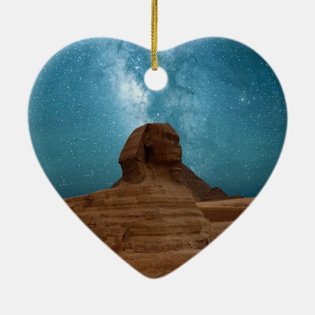 Sphinx: Ägypten Keramik Ornament (Hinten)