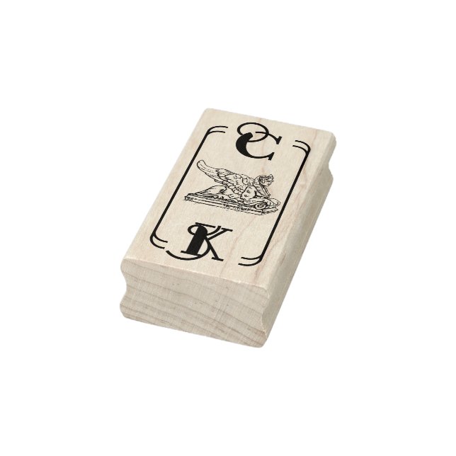 Sphinx Art nouveau Exlibris Gummistempel (Stempel)