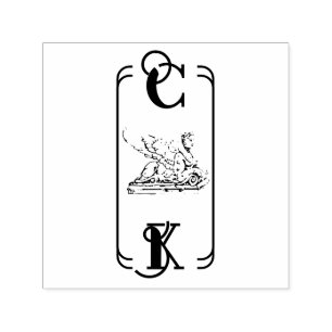 Sphinx Art nouveau Exlibris Permastempel
