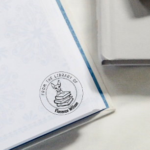 Sphinx Cat, Buch aus der Bibliothek von Gummistempel