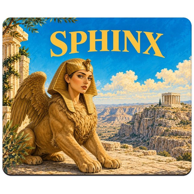 Sphinx, Gothic Fantasy Monster Mousepad (Von Creator hochgeladen)