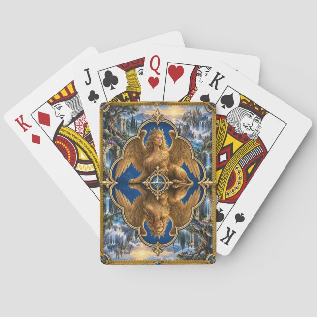 Sphinx, Gothic Fantasy Monster Spielkarten (Rückseite)
