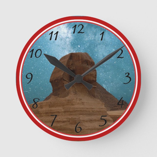 Sphinx : Horloge ronde égyptienne (Recto)