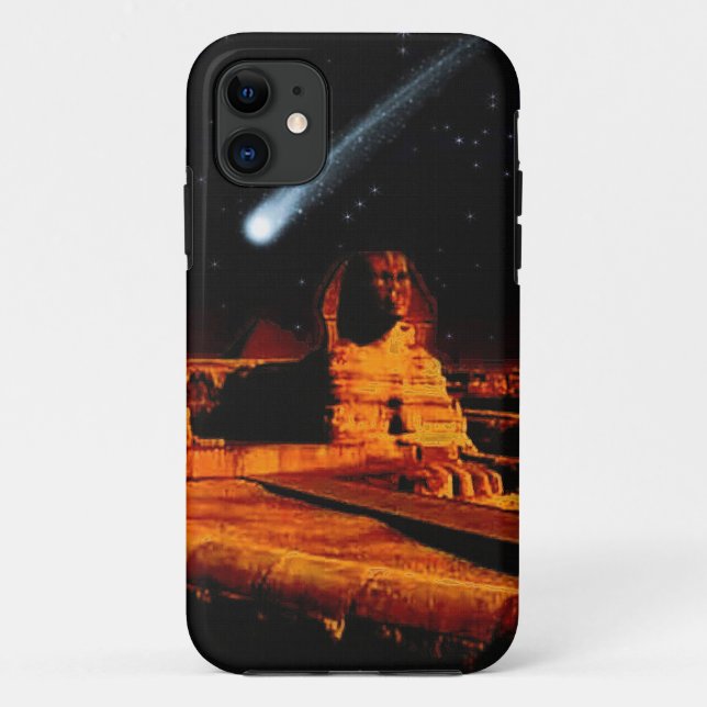Sphinx & Moon über Ägypten Gizeh Pyramids Kunstgif Case-Mate iPhone Hülle (Rückseite)