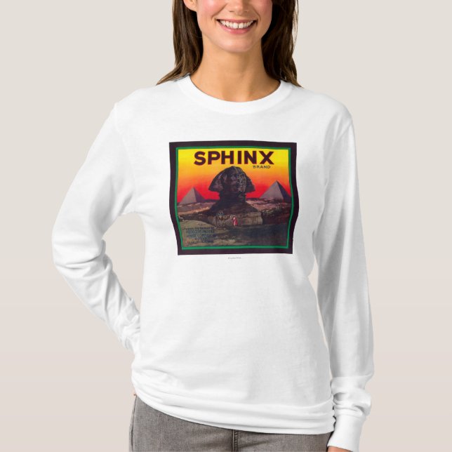 Sphinx orange LabelLindsay, CA T-Shirt (Vorderseite)