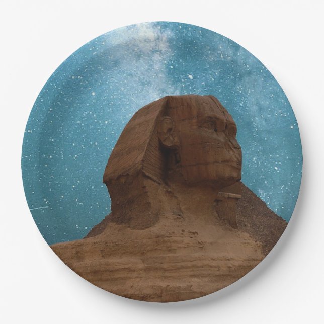 Sphinx-Papierplatte Pappteller (Vorderseite)