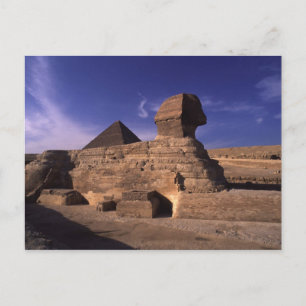 Sphinx Pyramide von Gizeh Postkarte