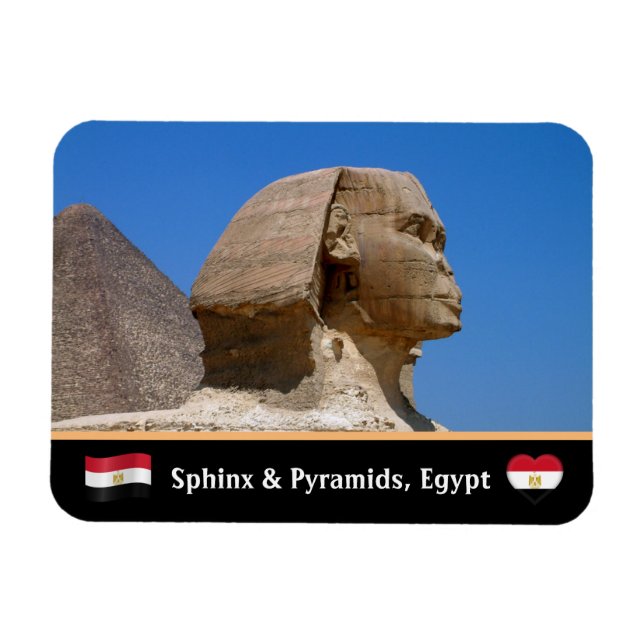 Sphinx, Pyramiden, Kairo und das alte Ägypten /UNE Magnet (Horizontal)
