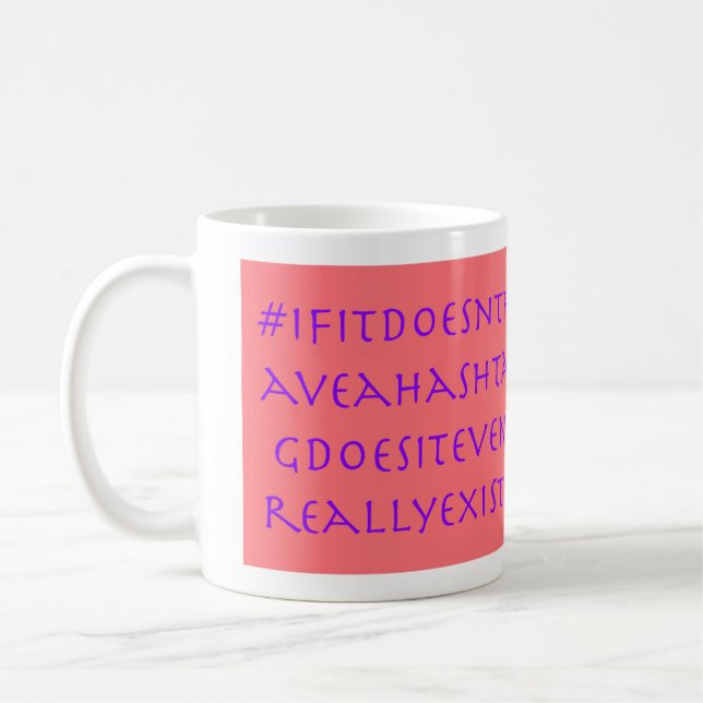 Sphinx Riddle Hashtag Mug (Gauche)