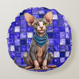 Sphinx Rundes Kissen