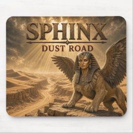 Sphinx Staubstraße Dunkler Realismus Mousepad