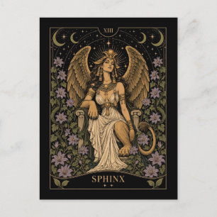 Sphinx, Sternenklar Tarot Kunst Postkarte