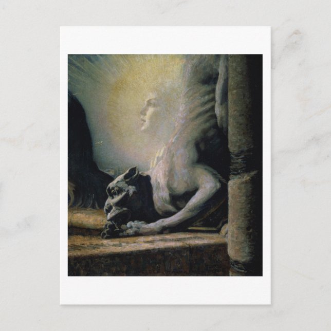 Sphinx und Chimera, 1906 (Öl auf Leinwand) Postkarte (Vorderseite)