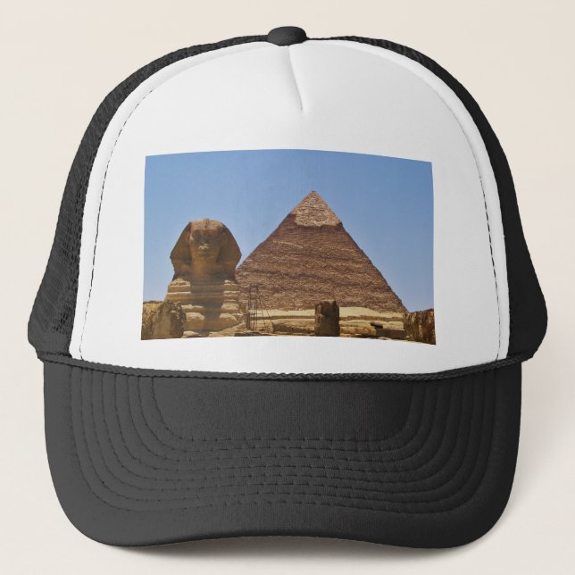 Sphinx und Pyramide Truckerkappe (Vorderseite)