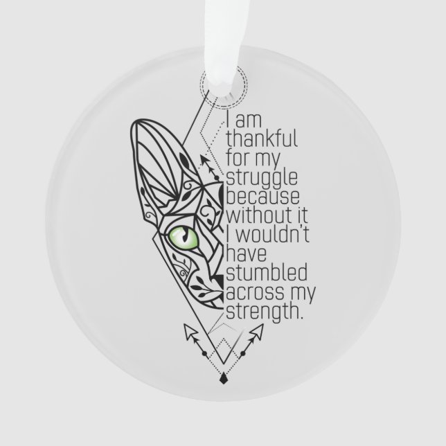 😻 Sphynx avec sagesse, texte personnalisé (devant)