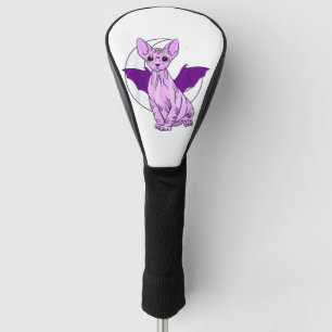 Sphynx Cat Bat Niedliche Pastel Goth Creepy Gothic Golf Headcover