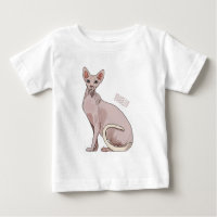 Sphynx cat cartoon illustration