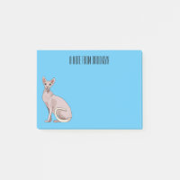 Sphynx cat cartoon illustration