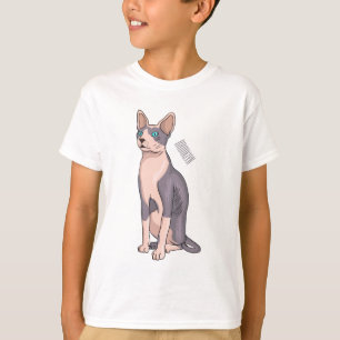 Sphynx cat cartoon illustration T-Shirt