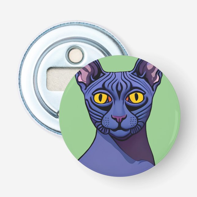Sphynx Cat Flaschenöffner (Vorderseite)